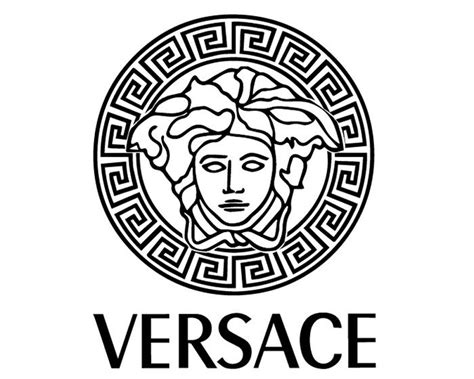 logo versace collection|versace logo black and white.